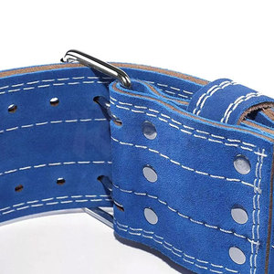 Customized Logo High Quality Gym Fitness Workout Power Weight Lifting Cowhide Power <b>Belt</b> For Adult - Product Image 5