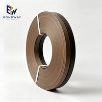 PVC-Kantenbandrolle Holzmaserung Selbstklebend Hochglanz-Finish Anpassbare Breite 0,4-3mm für MDF Sperrholz Schrank Möbel