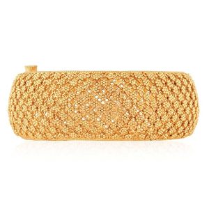 Brazaletes de Latón Chapado en Oro de 18K con Diseño de Flor y Circonita, Joyería Unisex de Moda para Fiestas, RETAIL BEES TRADING CO FRBJ-0206, Tercera Marca - Product Image 5