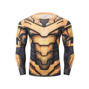 2026 Wholesale Men's Sublimated Rash Guard Full Sleeve Quick Dry Lightweight Spandex/Nylon 240g Comfortable Fit Custom Logo - Product Image 6