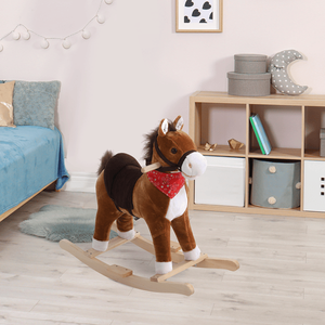Cavallo a dondolo in legno per bambini - Product Image 1