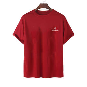 Camiseta de algodón 100% para hombre, precio económico, venta al por mayor, logotipo personalizado impreso, corte holgado, para venta en línea - Product Image 1