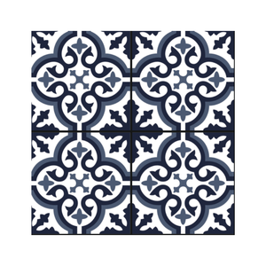 Carrelage en porcelaine 300x300 mm, motif floral et géométrique, pour usage décoratif mural et au sol en intérieur. - Product Image 4
