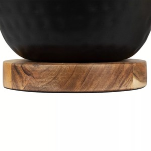 Support de bougie en fer noir fait main, écologique, durable, avec accents dorés, résistant à la chaleur, pour usage religieux, portable, décoration de la maison - Product Image 4