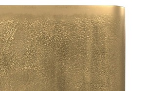 Refined Metal Contemporary Coffee <b>Table</b> Modern Living Room Furniture Metal Frame Hammered Finish - Product Image 4