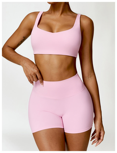 Women's High Quality Solid Breathable Seamless Long Sleeve Cropped Tops 2 Piece Set <b>Quick</b> Dry Eco-Friendly Fitness Yoga Leggings - Product Image 5