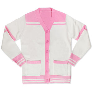 Cárdigan de Punto Jacquard 100% Algodón Sólido de Invierno con Logotipo Personalizado para Mujer, Fabricante OEM ODM - Product Image 4