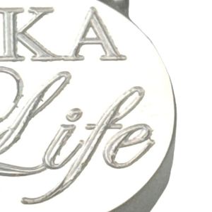 Pendentif rond infini AKA Silver Life 50 pour femmes, collier élégant avec symbole circulaire, bijoux de luxe pour sororité, cadeau d'anniversaire - Product Image 4