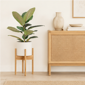 Modern Wooden Plant Stand Eco-Friendly Wooden Flower <b>Pot</b> <b>Holder</b> for Indoor Living Room and Outdoor Garden Decor Display Rack - Product Image 4