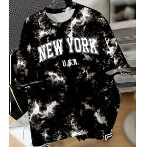 Camiseta Oversize de Fútbol Americano con Estampado Tie Dye, Diseño Gráfico Personalizado, Estilo Malla, Ropa Urbana de Moda, OEM, Marca Privada, EE. UU. - Product Image 6