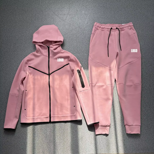 Nouvel ensemble de survêtement décontracté pour homme 2025 – Veste à capuche en molleton technique avec logo personnalisé et pantalon de jogging deux pièces - Product Image 5