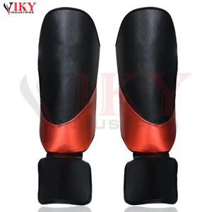 Nouvel Arrivage Durable OEM ODM Logo Personnalisé Protège-tibias MMA avec Protection du Voûte Plantaire, Protège-jambes Muay Thai, Équipement de Kickboxing - Product Image 2