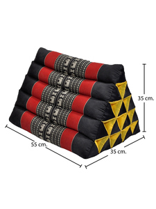 <b>Large</b> Traditional Triangle Kapok Filled <b>Pillow</b> 15 Blocks 4kg 35x55x35cm TV Viewing Relaxation Outdoor Reclining Bed Rest-Reading - Product Image 3