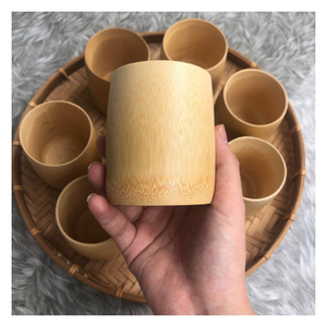 ถ้วยไม้ไผ่99ถ้วยทองแบบย่อยสลายได้นำกลับมาใช้ใหม่ได้เป็นมิตรต่อสิ่งแวดล้อมสำหรับคาเฟ่ร้านอาหาร - Product Image 1