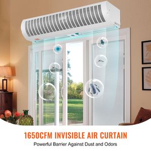 Barriera d'Aria Commerciale da Interno da 48 Pollici, Super Potente, 2 Velocità, 1650 CFM, Montaggio a Parete, per Porte, Ventilatore per Porte Interne, Elettrodomestico AC - Product Image 2
