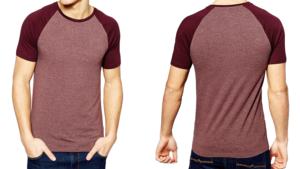 Camiseta de manga raglán con contraste para hombre, ropa de cuello redondo, cómoda y elegante, venta al por mayor, precio barato - Product Image 5