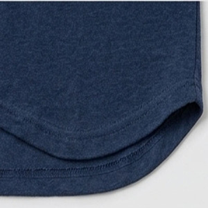 Short <b>Sleeve</b> V-Neck Men's T-Shirt Casual Cotton Blend <b>Undershirt</b> Classic Fit Tee with Curved Hem - Product Image 4