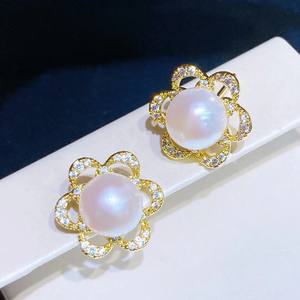 Boucles d'oreilles en perles d'eau douce pour la Saint-Valentin, printemps, pleines de fleurs, cadeau d'anniversaire et de Qixi pour petite amie - Product Image 3