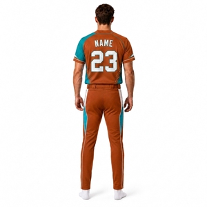 Ensemble Maillot et Pantalon de Baseball Personnalisé pour Hommes – Tenue Complète Sublimée avec Boutons – Vêtements de Sport d'Équipe – Fabricant OEM à Marque Privée – Vente en Gros - Product Image 2