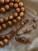 Tasbih traditionnel musulman de luxe, écologique, en résine, fait main, rond, multi-occasions