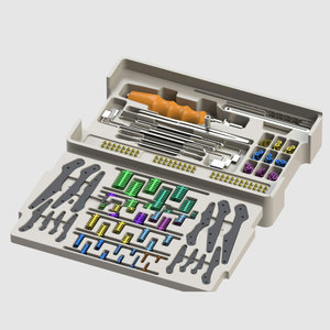Juego de Implantes Ortopédicos Veterinarios, Placas Óseas de Acero Inoxidable, Kit Quirúrgico con Instrumentos, Manual, Certificado CE, 2.0mm 2.4mm 2.5mm - Product Image 1