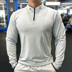 Custom Sports Fitness T Shirt Manufacturer Compression Activewear Polyester Spandex Breathable <b>Stretch</b> Fabric Private Label Bulk - Product Image 2