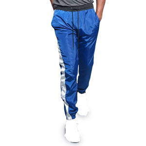 Wholesale Men <b>Nylon</b> Track Pants Custom Side Stripe <b>Jogger</b> Pants Sportswear Casual Gym Training Fitness Trousers OEM ODM - Product Image 2