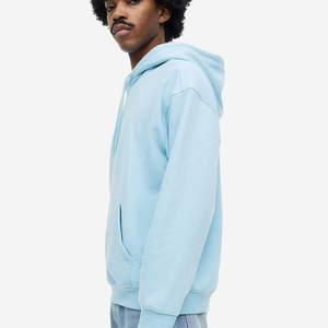 Sweat-shirts à capuche oversize pour hommes et femmes, couleur unie rouge, noir, gris, automne-hiver, polaire, logo sur le devant, style hip-hop, 100% coton - Product Image 1