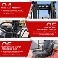 Chariot élévateur diesel 4 roues CE EPA 6600 livres (2,5T, 3T, 4T, 5T) pour entrepôt agricole et usine avec déplaceur latéral