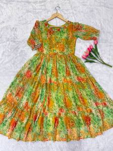 NEW PRESENTING MODERN KURTA / <b>KURTI</b> with REAL MODLING GOWN of DIGITAL PRINT FAUX FUR REGULAR LENGTH PARTY - Product Image 6