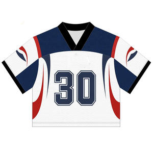 Manufacturers Custom Classic American Football Jersey Breathable Mesh Sublimation Streetwear Soccer Shirts Team Uniform OEM - Product Image 4