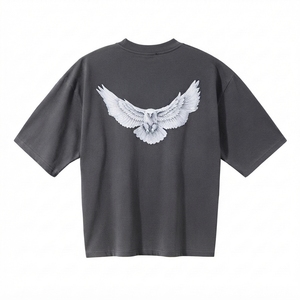 Camiseta de Hombre Personalizada con Nombre de Marca, Estampado Digital Tejido, Cuello Redondo, Manga Corta, Corte Regular, Algodón de Secado Rápido, Transpirable, Estilo Casual Urbano - Product Image 3