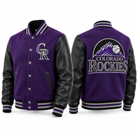 Blousons de baseball coordonnés, designs d'équipements d'équipe personnalisés, options de monogrammes, détails appliqués, inspiration rétro, vêtements d'ambiance, style Letterman
