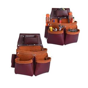 <b>Leather</b> Belt Buckle Heavy Duty <b>Tool</b> Belt Durable <b>Tool</b> Waist Bag Adjustable <b>Tool</b> Ba - Product Image 2