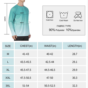 เสื้อแรชการ์ดแขนยาวแบบยูนิเซ็กซ์ ป้องกันรังสียูวี UPF 50+ เป็นมิตรกับสิ่งแวดล้อม เหมาะสำหรับว่ายน้ำและออกกำลังกาย สีน้ำเงิน พิมพ์ลายแบบรีดร้อน ผ้าโพลีเอสเตอร์/ไนลอน 200 กรัม - Product Image 5