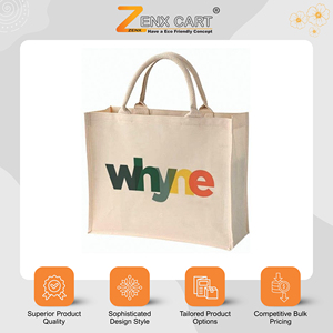Customization Possible Eco-Friendly Canvas Shopping <b>Bags</b> <b>Large</b> Size Letter Print Hand Carry Grocery Tote <b>Bags</b> Low Price <b>Gift</b> - Product Image 2