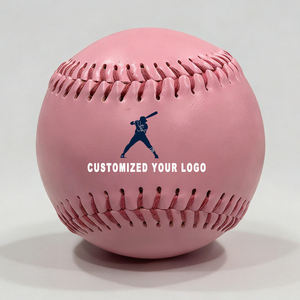 KATBROS INDUSTRIES - Pelota de Béisbol Negra Personalizada con Costuras Rojas, con su Logotipo, Pelota de Entrenamiento de 9 Pulgadas, para Diestros y Zurdos, Profesional y Duradera - Product Image 6