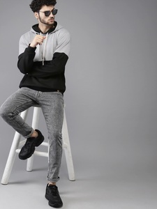 Sweat-shirt à capuche uni pour homme, coupe classique, décontracté, en coton tricoté, avec poche, vêtement d'hiver, séchage rapide, doublé, streetwear - Product Image 4