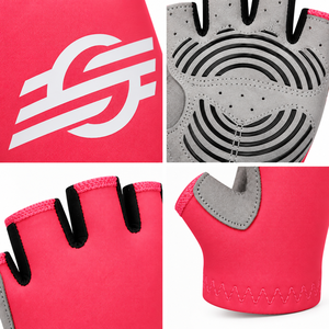 Gants de cyclisme mi-doigts en polyester/coton pour hommes et femmes, protection UV, compatibles écran tactile, pour vélo, course, sport, gym, pêche estivale - Product Image 5