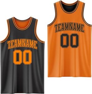 Ensemble de maillots de basket personnalisés rouge marine, impression sérigraphique, polyester respirant, unisexe adulte, nom et numéro de l'équipe MOMENTUM - Product Image 2