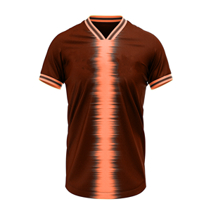 Maillot de football sans manches pour homme, bleu-vert dégradé, col rond, respirant, anti-humidité, en maille polyester, coupe classique, personnalisable pour équipe - Product Image 4