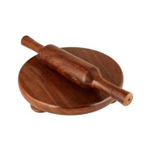 Natural Wood <b>Rolling</b> Board <b>Pin</b> Set Wooden Chakla Belan for Chapati Roti Indian Cooking Kitchen Tool Pastry Boards & <b>Rolling</b> <b>Pins</b> - Product Image 1