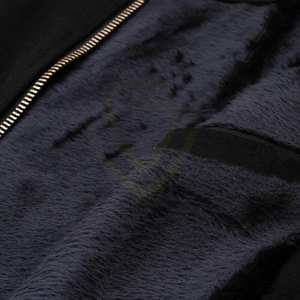 Veste en cuir pour homme avec logo personnalisé, en daim, en peau de cheval, longue, décontractée, fermeture éclair, veste en cuir d'hiver pour homme - Product Image 5