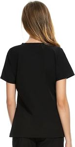 Meilleures ventes : Blouse de travail unisexe en jersey à col en V, en polyester et élasthanne, pour hôpitaux, cliniques, médecins, infirmières et salons de beauté - Product Image 3