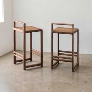 Best Quality Solid Teak Wood Bar Chairs Stool American Style Eco-Friendly Stocked Furniture - Product Image 3