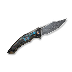 Damascus Steel Folding Knife Handmade Pattern Steel Pocket Knife Outdoor <b>Camping</b> Hiking Fishing Travel Utility <b>Tool</b> - Product Image 2