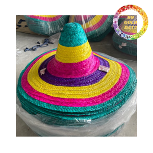 Sombrero Mexicano Clásico de Paja, Ala Ancha, Estilo Panamá, para Playa y Sol, para Hombres y Mujeres, Venta al Por Mayor - Product Image 5
