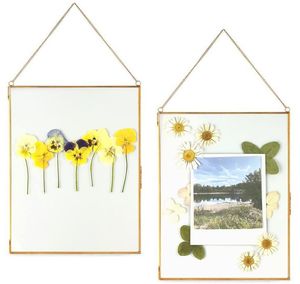 Marco de Fotos Colgante de Vidrio y Metal para Decoración del Hogar, con Cadena para Colgar, Vidrio de Doble Cara, Marcos de Fotos Decorativos Personalizados - Product Image 5