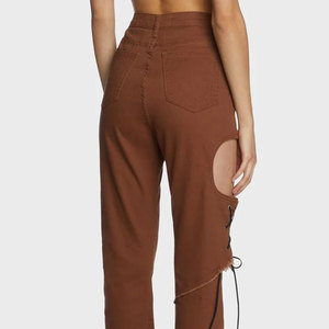 Pantalon palazzo ample taille haute pour femme, coupe droite, décontracté, pour le quotidien et le travail, longueur complète - Product Image 3
