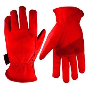 Heavy-Duty Goat Grain Leather <b>Driver</b> <b>Gloves</b> Reflective Safety Features Reinforced Construction General Purpose Abrasion - Product Image 4